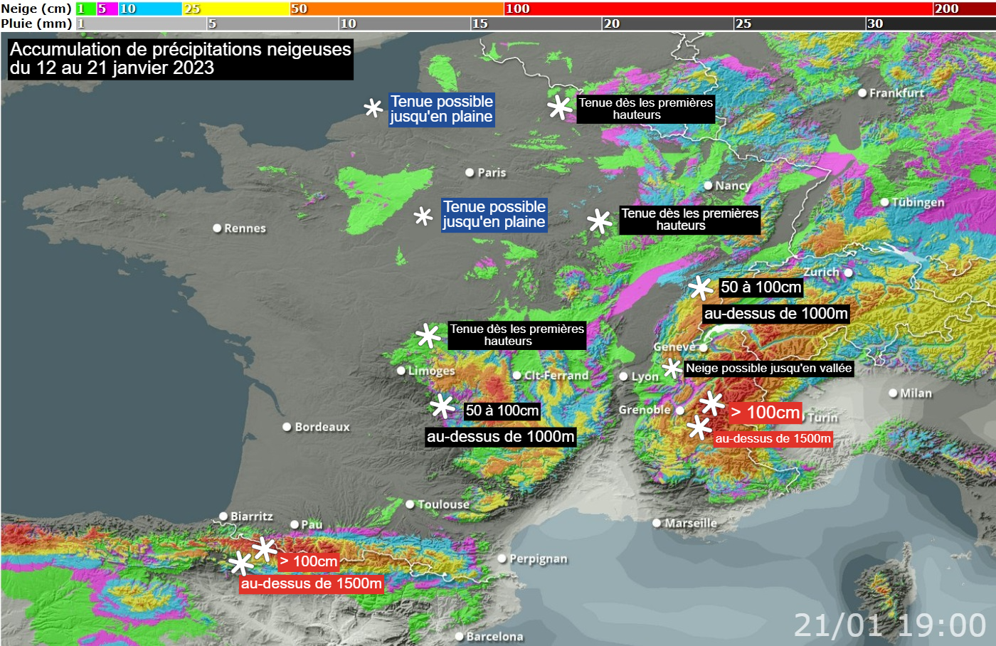 Actualités météo Météo retour du froid et de la neige 12/01/2023